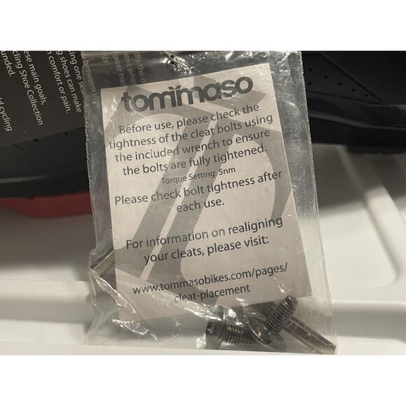 TOMMASO STRADA 100 CLEAT COMPATIBLE ROAD and INDOOR CYCLING SHOES SZ 45-11.5 Men - Picture 4 of 7